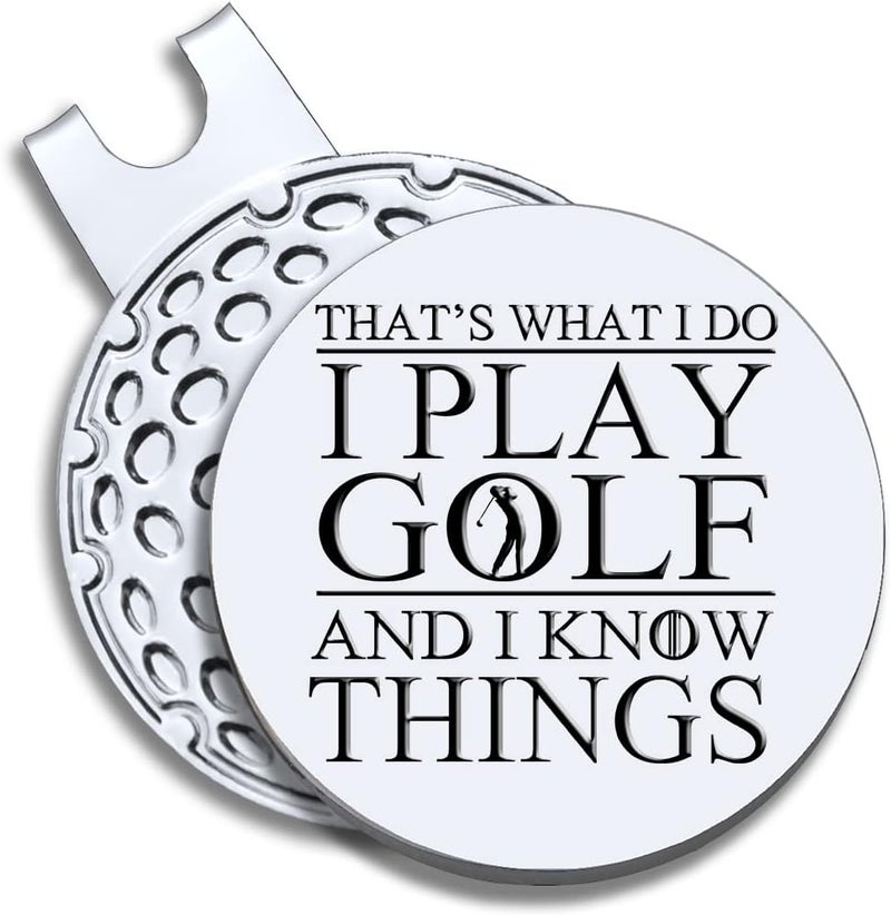 GEYGIE Men Golf Ball Marker with Magnetic Hat Clip, Funny Golf Accessories Gifts for Men, Novelty Birthday Gifts for Male Golfer Fan - Image 1